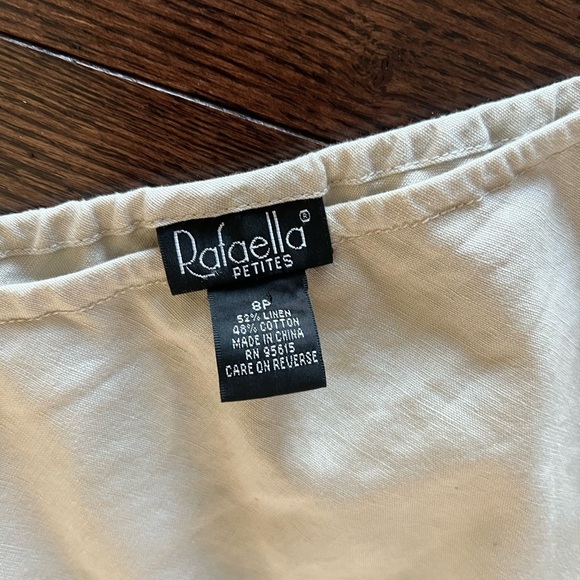 Rafaella Cream A-Line Skirt - Picture 2 of 5